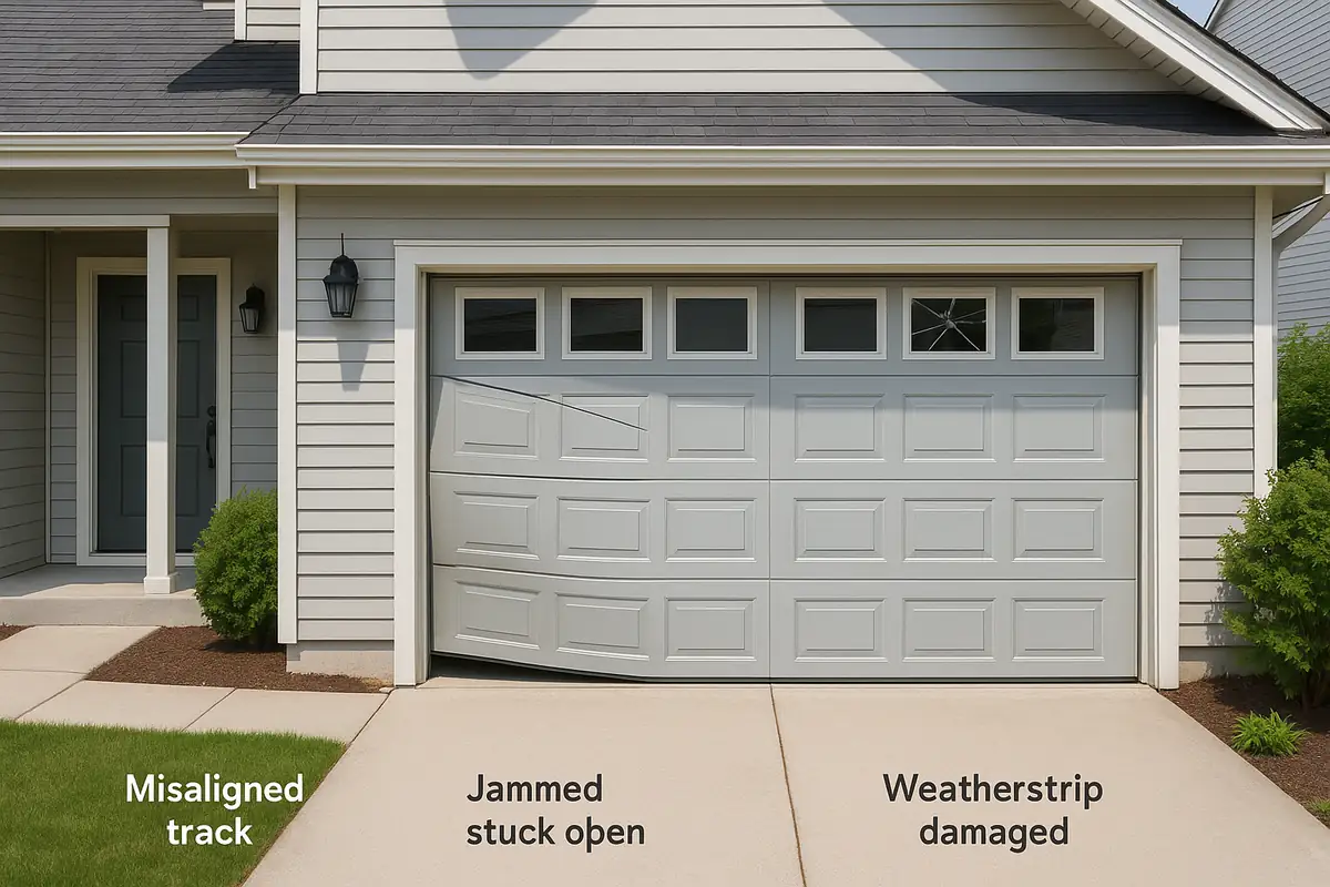 Fixing Garage Door Track Alignment Issues | San Diego Guide